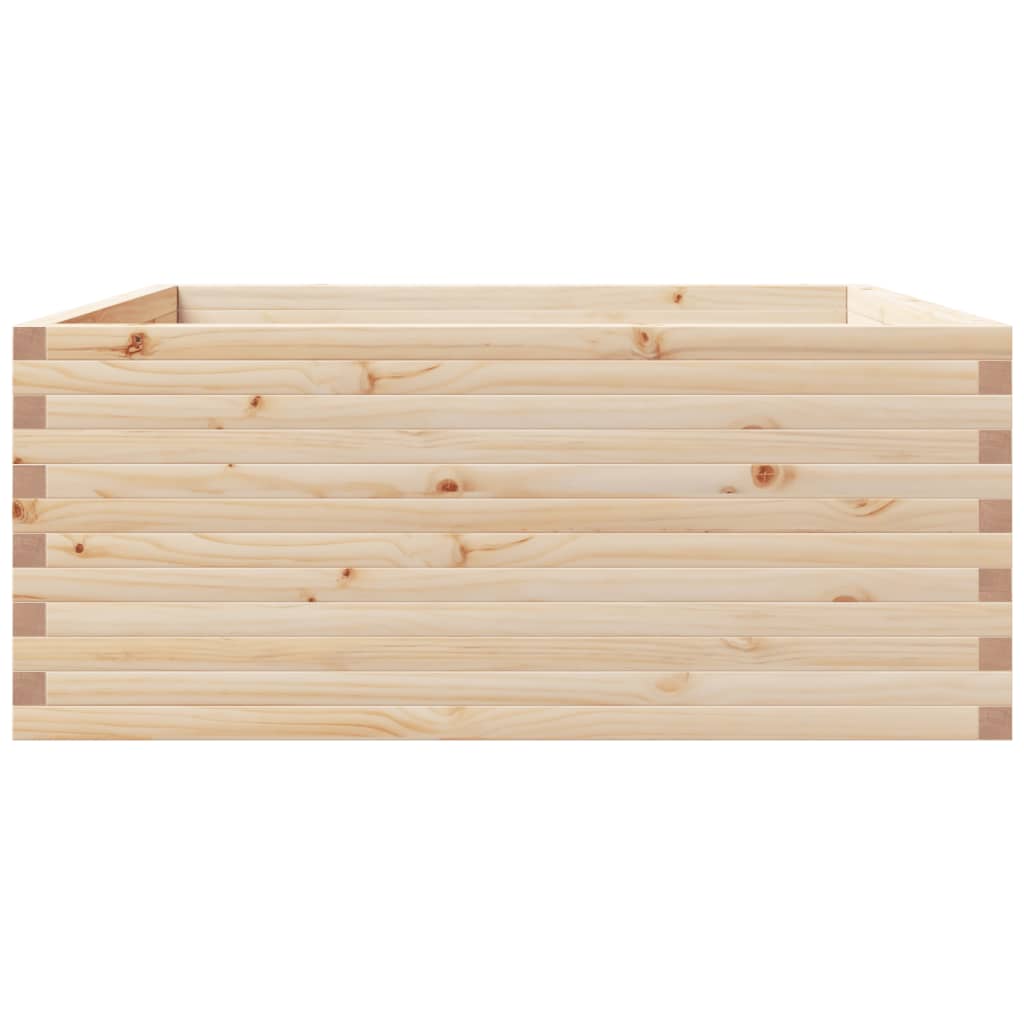 vidaXL Jardinieră de grădină, 110x110x49,5 cm, lemn masiv de pin