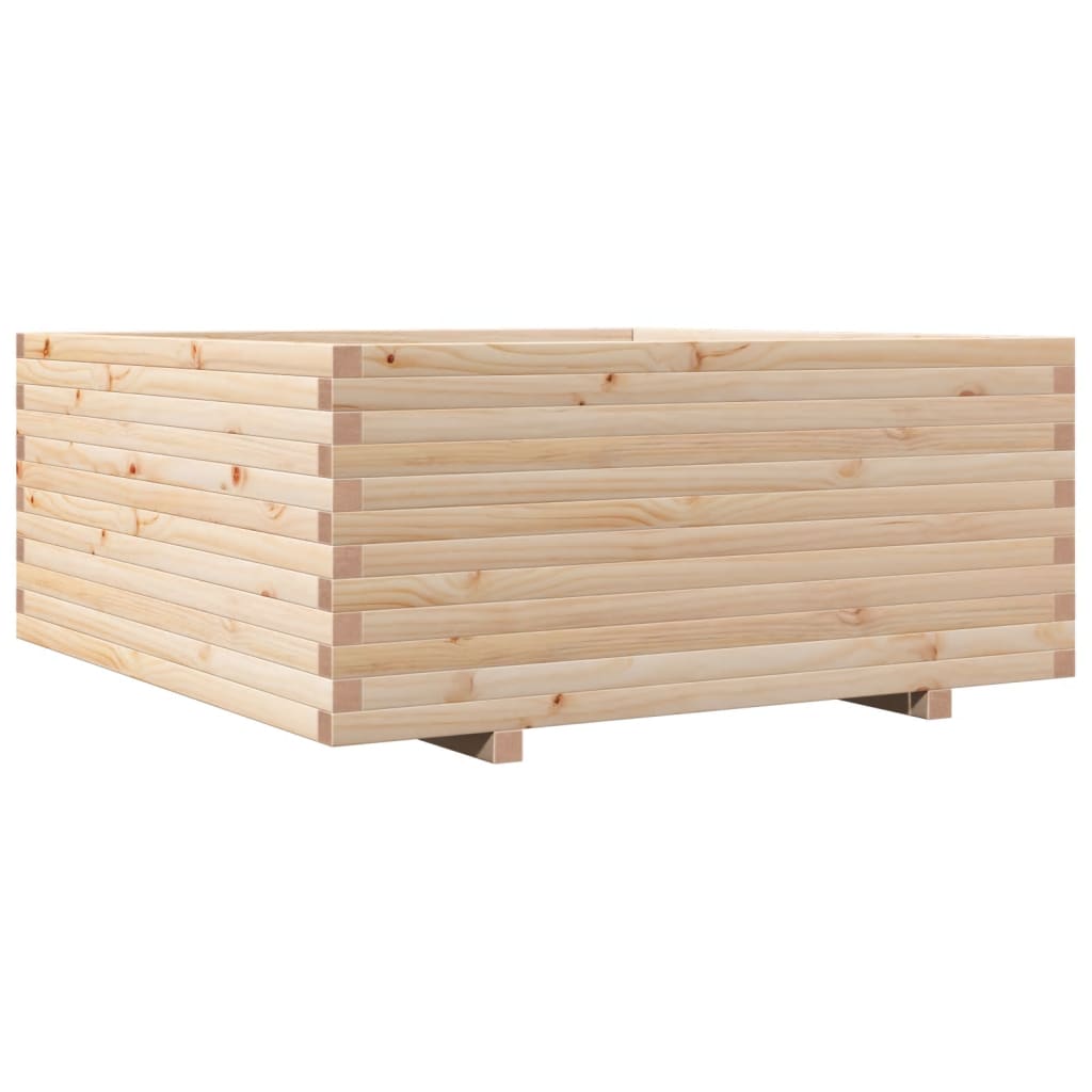 vidaXL Jardinieră de grădină, 110x110x49,5 cm, lemn masiv de pin