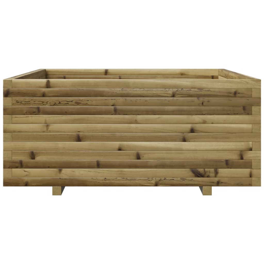 vidaXL Jardinieră de grădină, 110x110x49,5 cm, lemn de pin impregnat
