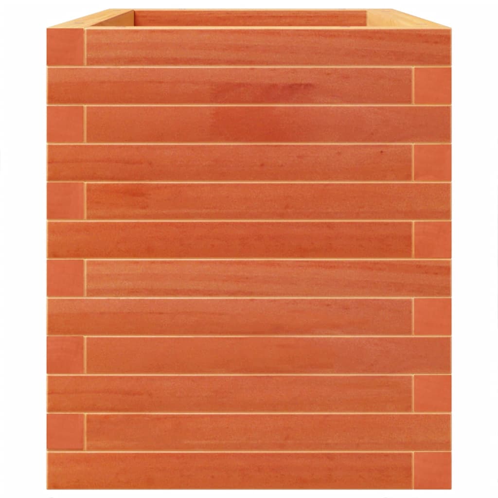 vidaXL Jardinieră grădină, maro ceruit, 70x40x49,5 cm, lemn masiv pin vidaXL Jardinieră grădină, maro ceruit, 70x40x49,5 cm, lemn masiv pin