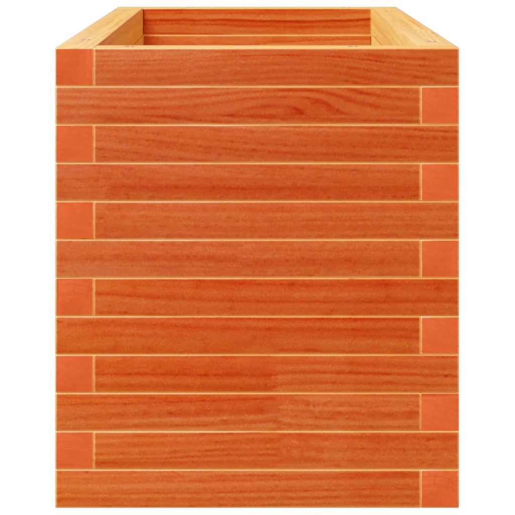 vidaXL Jardinieră grădină, maro ceruit, 90x40x49,5 cm, lemn masiv pin vidaXL Jardinieră grădină, maro ceruit, 90x40x49,5 cm, lemn masiv pin