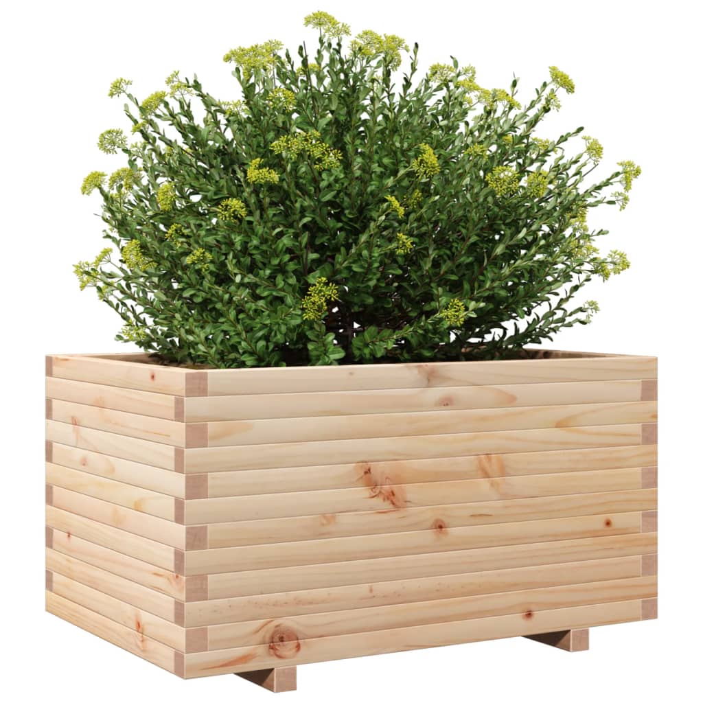 vidaXL Jardinieră de grădină, 90x60x49,5 cm, lemn masiv de pin vidaXL Jardinieră de grădină, 90x60x49,5 cm, lemn masiv de pin