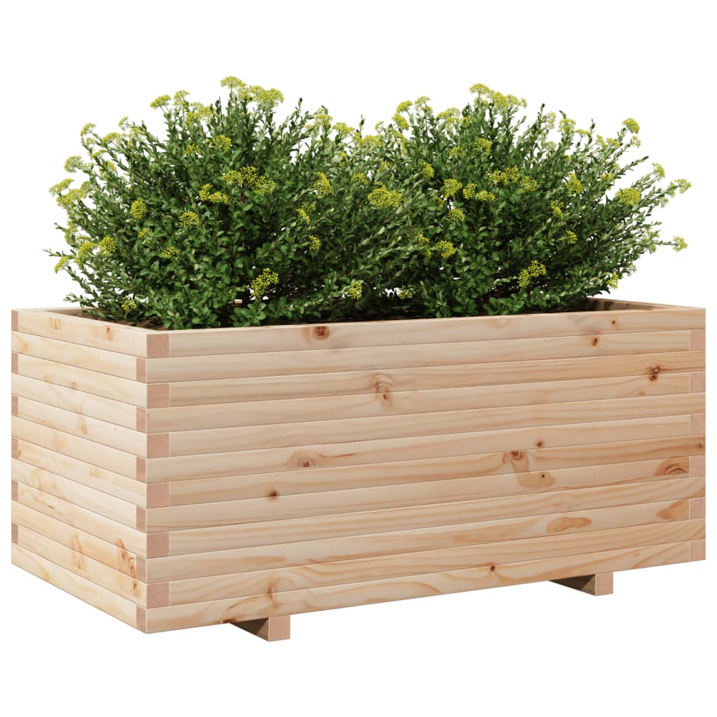 vidaXL Jardinieră de grădină, 110x60x49,5 cm, lemn masiv de pin vidaXL Jardinieră de grădină, 110x60x49,5 cm, lemn masiv de pin