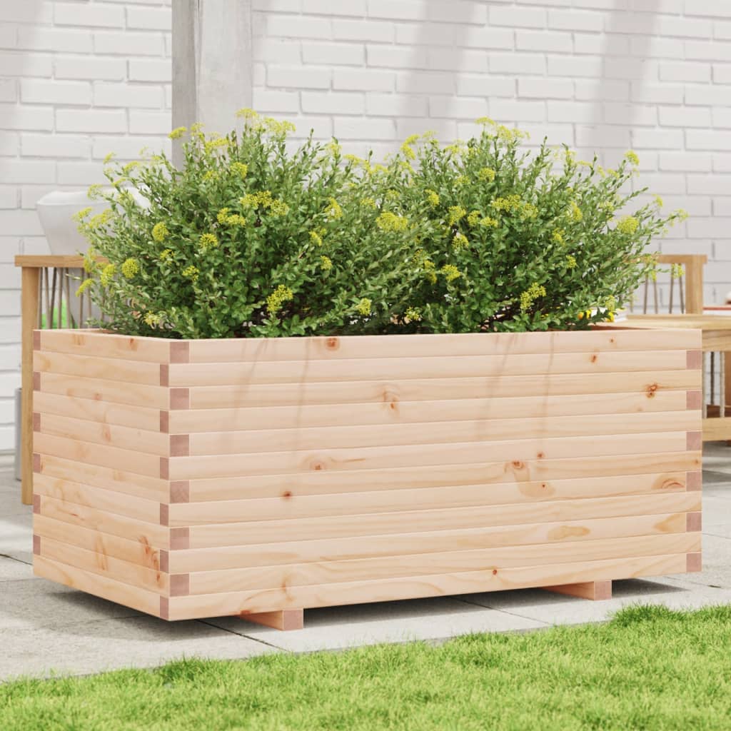 vidaXL Jardinieră de grădină, 110x60x49,5 cm, lemn masiv de pin vidaXL Jardinieră de grădină, 110x60x49,5 cm, lemn masiv de pin