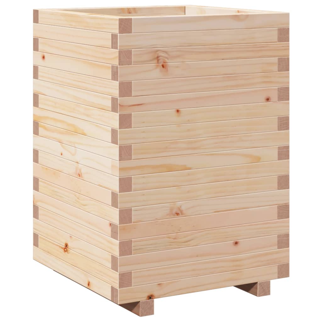 vidaXL Jardinieră de grădină, 50x50x72,5 cm, lemn masiv de pin vidaXL Jardinieră de grădină, 50x50x72,5 cm, lemn masiv de pin