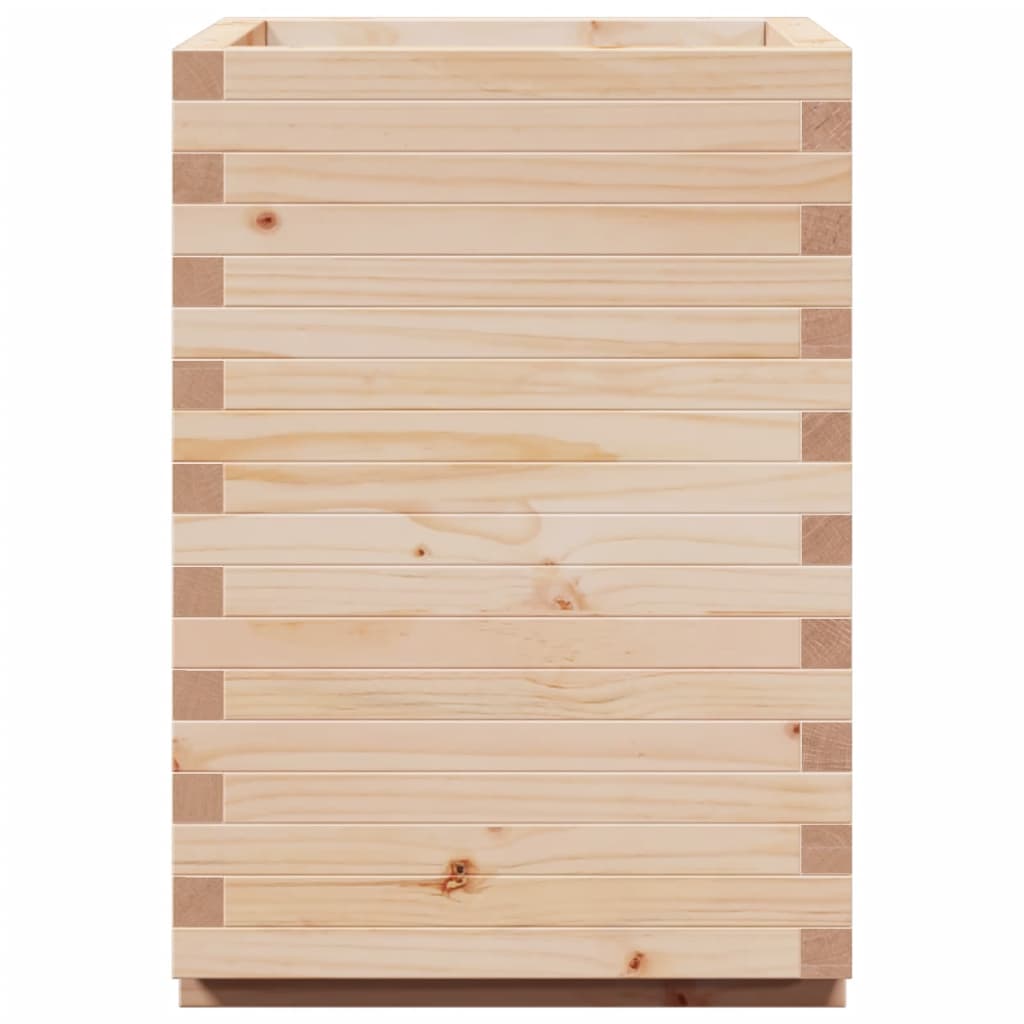 vidaXL Jardinieră de grădină, 50x50x72,5 cm, lemn masiv de pin vidaXL Jardinieră de grădină, 50x50x72,5 cm, lemn masiv de pin