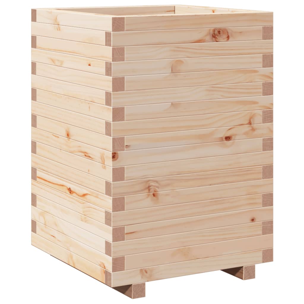vidaXL Jardinieră de grădină, 50x50x72,5 cm, lemn masiv de pin vidaXL Jardinieră de grădină, 50x50x72,5 cm, lemn masiv de pin