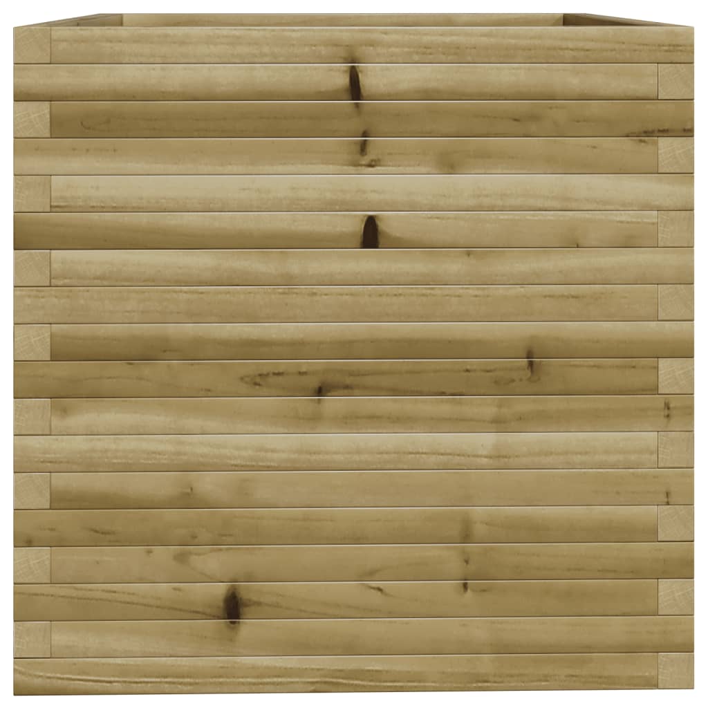 vidaXL Jardinieră de grădină, 70x70x72,5 cm, lemn de pin impregnat