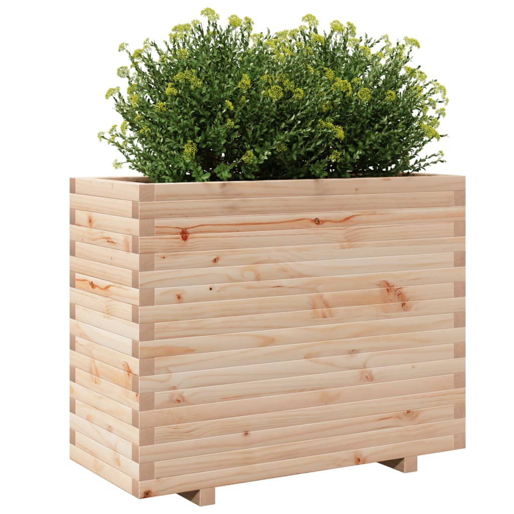 vidaXL Jardinieră de grădină, 90x40x72,5 cm, lemn masiv de pin vidaXL Jardinieră de grădină, 90x40x72,5 cm, lemn masiv de pin