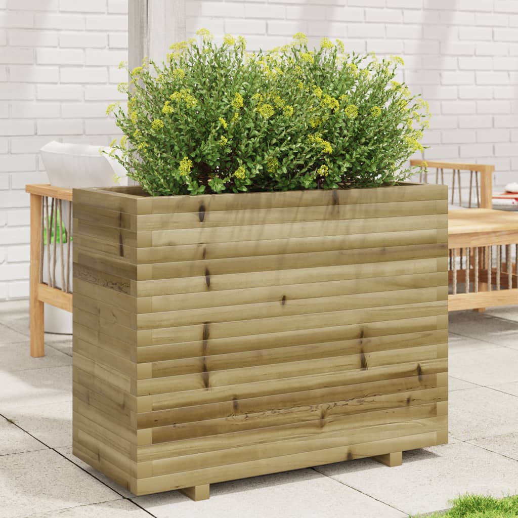 vidaXL Jardinieră de grădină, 90x40x72,5 cm, lemn de pin impregnat vidaXL Jardinieră de grădină, 90x40x72,5 cm, lemn de pin impregnat