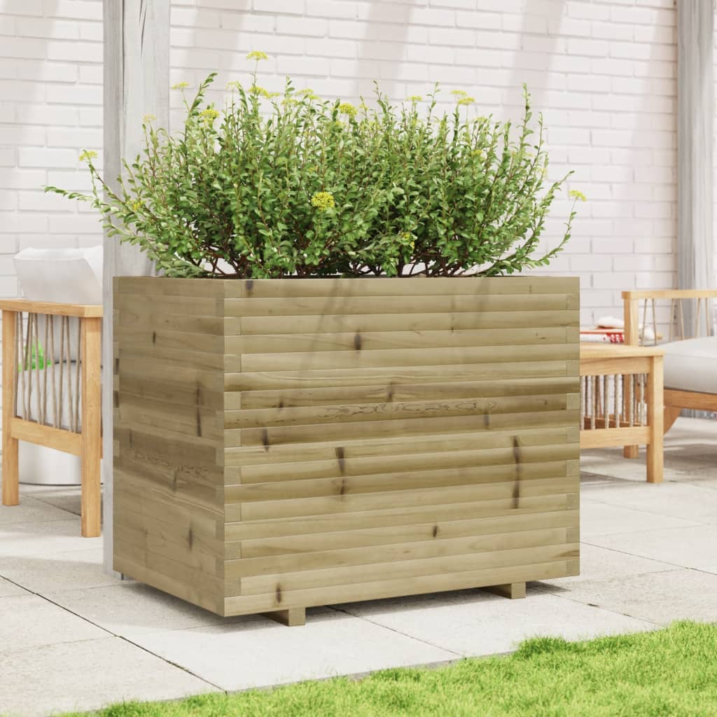 vidaXL Jardinieră de grădină, 90x60x72,5 cm, lemn de pin impregnat vidaXL Jardinieră de grădină, 90x60x72,5 cm, lemn de pin impregnat