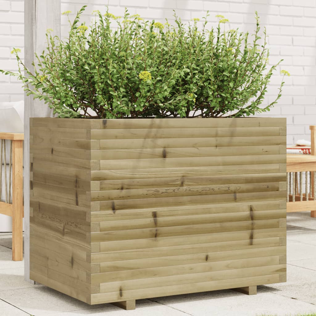 vidaXL Jardinieră de grădină, 90x60x72,5 cm, lemn de pin impregnat vidaXL Jardinieră de grădină, 90x60x72,5 cm, lemn de pin impregnat