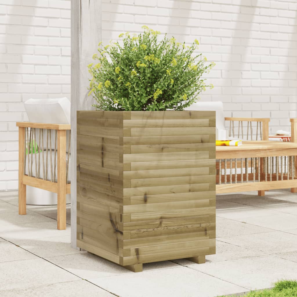 vidaXL Jardinieră de grădină, 50x50x72 cm, lemn de pin impregnat vidaXL Jardinieră de grădină, 50x50x72 cm, lemn de pin impregnat