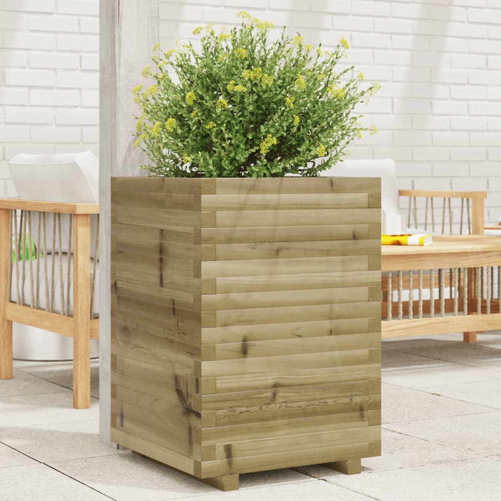vidaXL Jardinieră de grădină, 50x50x72 cm, lemn de pin impregnat vidaXL Jardinieră de grădină, 50x50x72 cm, lemn de pin impregnat