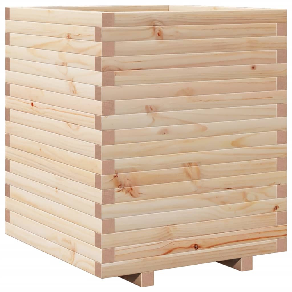 vidaXL Jardinieră de grădină, 60x60x72 cm, lemn masiv de pin vidaXL Jardinieră de grădină, 60x60x72 cm, lemn masiv de pin
