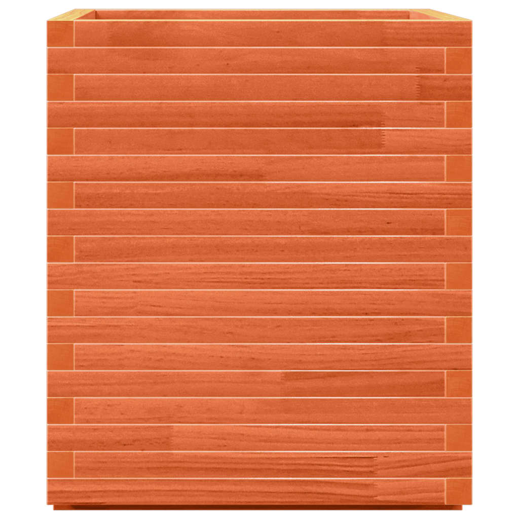 vidaXL Jardinieră de grădină, maro ceruit, 60x60x72 cm, lemn masiv pin vidaXL Jardinieră de grădină, maro ceruit, 60x60x72 cm, lemn masiv pin