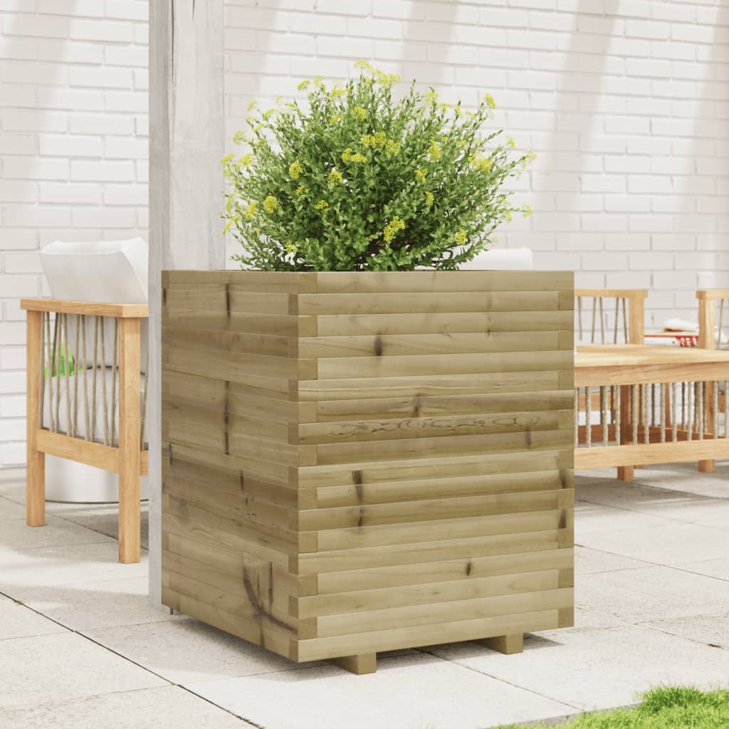 vidaXL Jardinieră de grădină, 60x60x72 cm, lemn de pin impregnat vidaXL Jardinieră de grădină, 60x60x72 cm, lemn de pin impregnat