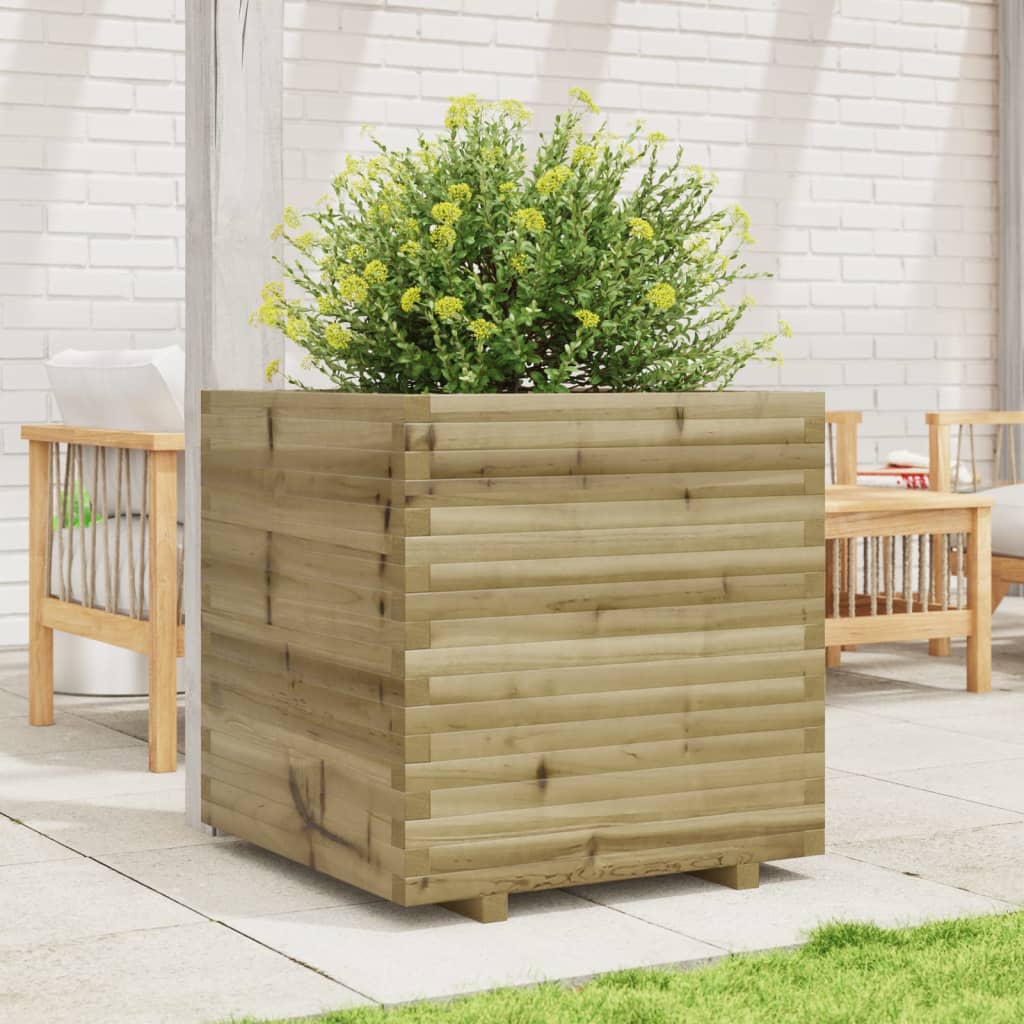 vidaXL Jardinieră de grădină, 70x70x72 cm, lemn de pin impregnat vidaXL Jardinieră de grădină, 70x70x72 cm, lemn de pin impregnat