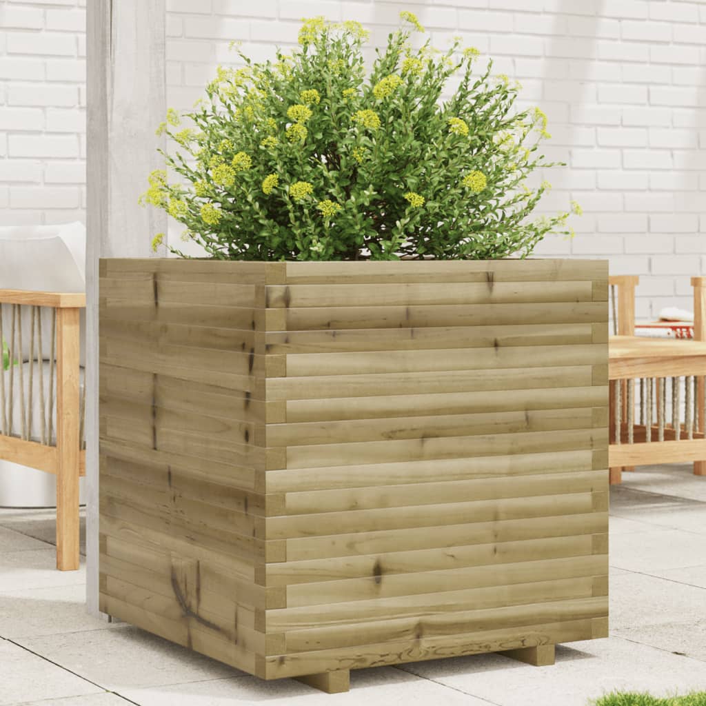 vidaXL Jardinieră de grădină, 70x70x72 cm, lemn de pin impregnat vidaXL Jardinieră de grădină, 70x70x72 cm, lemn de pin impregnat
