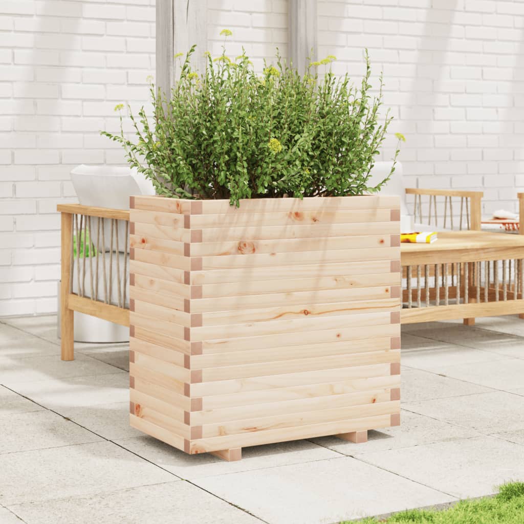 vidaXL Jardinieră de grădină, 70x40x72 cm, lemn masiv de pin vidaXL Jardinieră de grădină, 70x40x72 cm, lemn masiv de pin