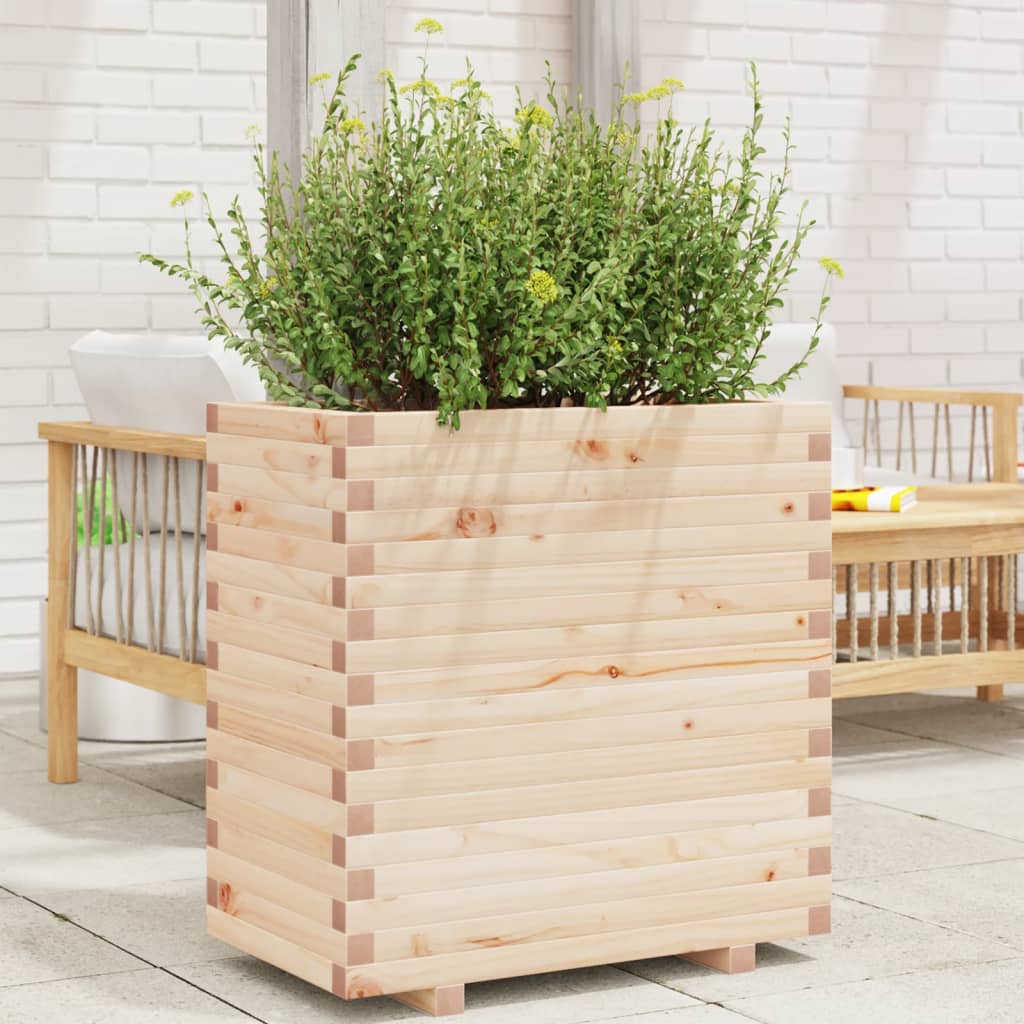 vidaXL Jardinieră de grădină, 70x40x72 cm, lemn masiv de pin vidaXL Jardinieră de grădină, 70x40x72 cm, lemn masiv de pin