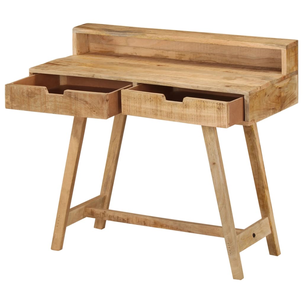 vidaXL Birou, 100x45x90 cm, lemn de mango nefinisat