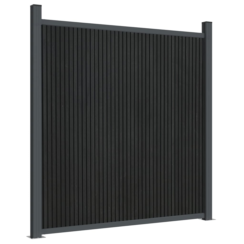 vidaXL Panou pentru gard, gri, 353x186 cm, WPC vidaXL Panou pentru gard, gri, 353x186 cm, WPC
