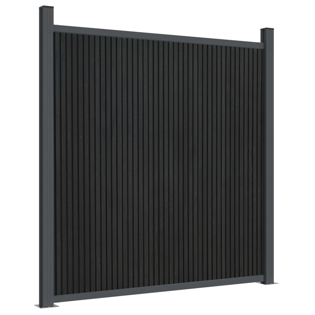 vidaXL Panouri pentru gard, gri, 526x186 cm, WPC vidaXL Panouri pentru gard, gri, 526x186 cm, WPC
