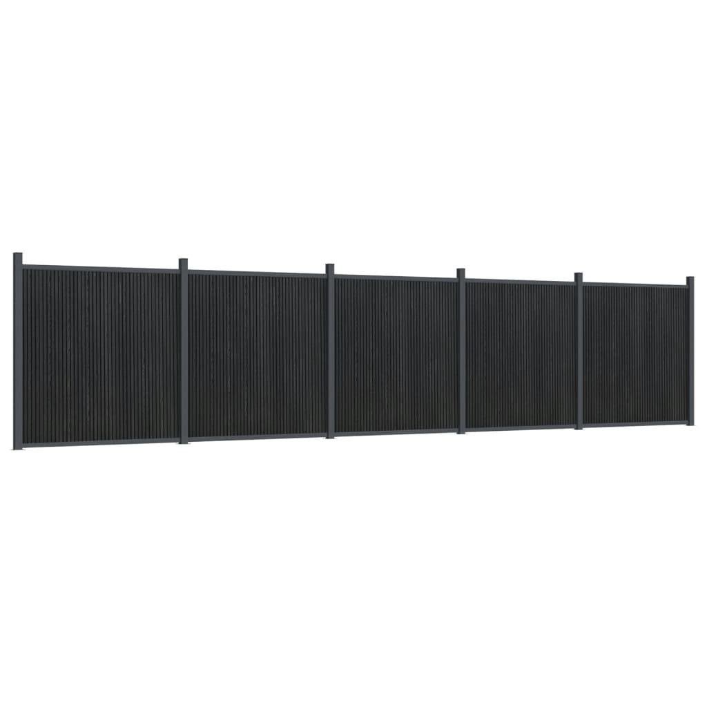 vidaXL Panouri pentru gard, gri, 872x186 cm, WPC vidaXL Panouri pentru gard, gri, 872x186 cm, WPC