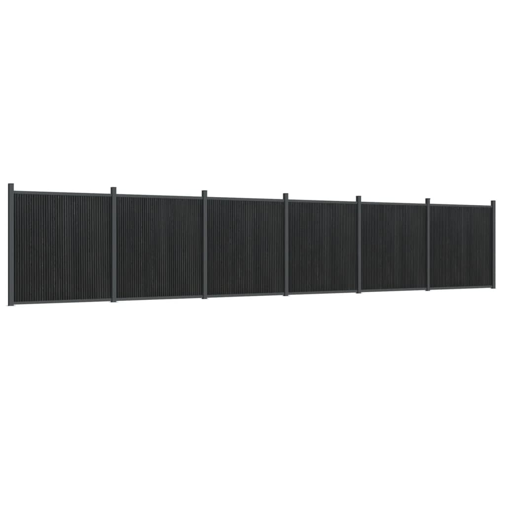 vidaXL Panou pentru gard, gri, 1045x186 cm, WPC vidaXL Panou pentru gard, gri, 1045x186 cm, WPC