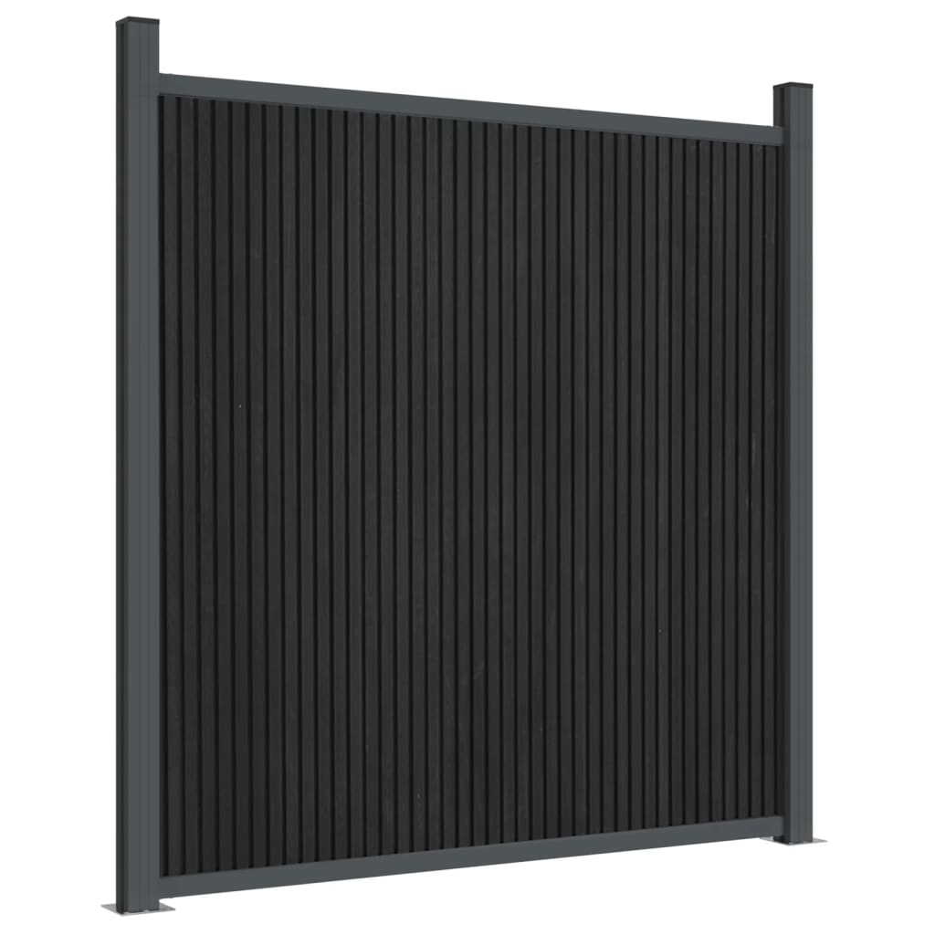 vidaXL Panou pentru gard, gri, 1218x186 cm, WPC vidaXL Panou pentru gard, gri, 1218x186 cm, WPC