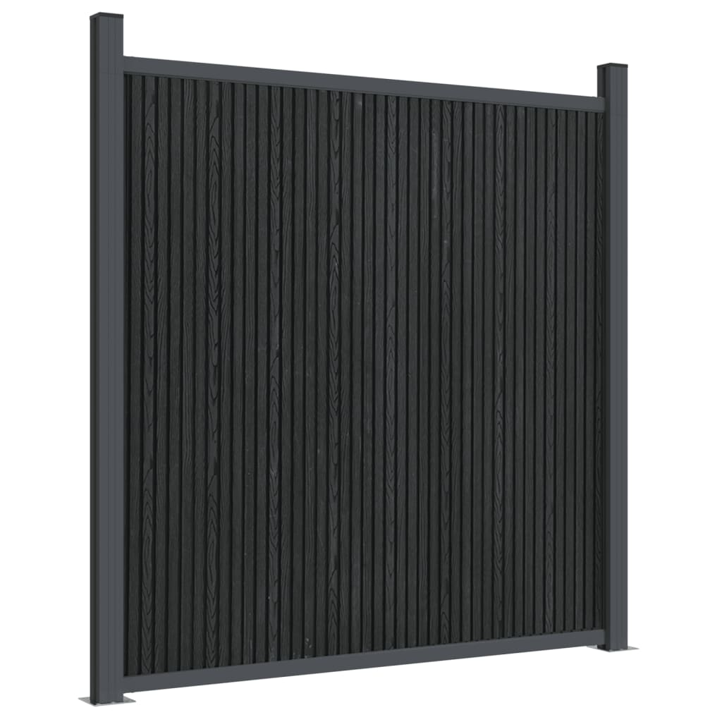 vidaXL Panou pentru gard, gri, 1218x186 cm, WPC vidaXL Panou pentru gard, gri, 1218x186 cm, WPC