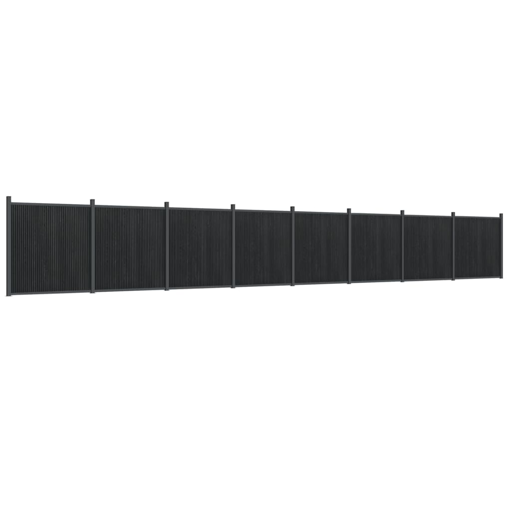vidaXL Panou pentru gard, gri, 1391x186 cm, WPC vidaXL Panou pentru gard, gri, 1391x186 cm, WPC