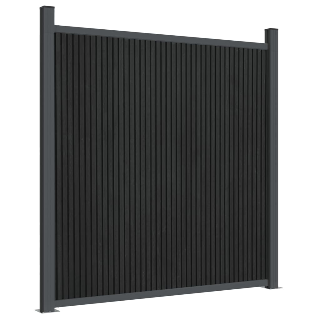 vidaXL Panou pentru gard, gri, 1564x186 cm, WPC vidaXL Panou pentru gard, gri, 1564x186 cm, WPC