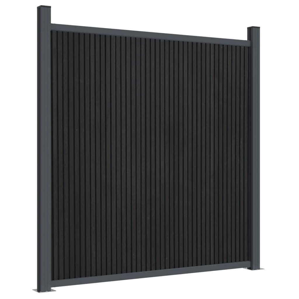vidaXL Panou pentru gard, gri, 1737x186 cm, WPC vidaXL Panou pentru gard, gri, 1737x186 cm, WPC
