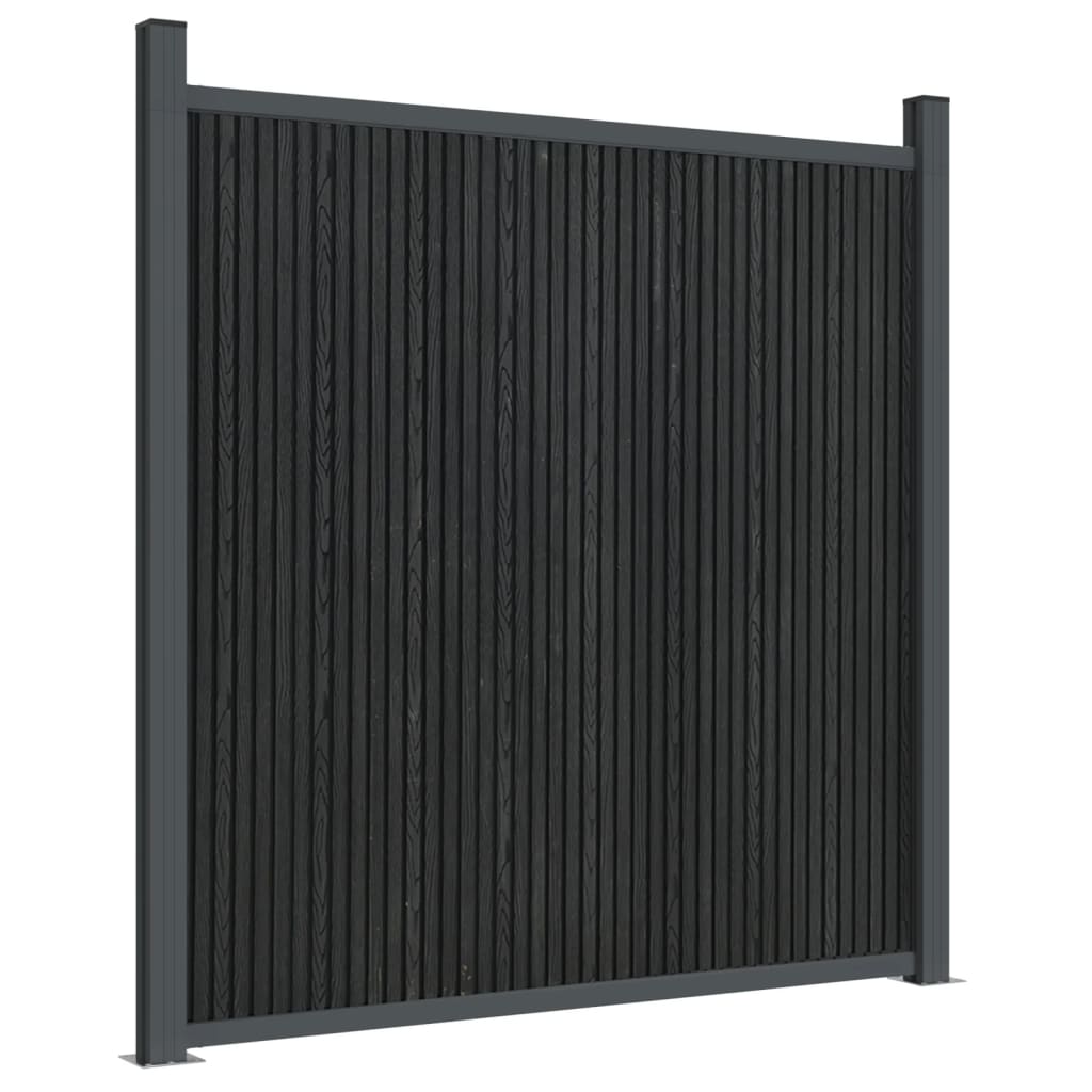 vidaXL Panou pentru gard, gri, 1737x186 cm, WPC vidaXL Panou pentru gard, gri, 1737x186 cm, WPC