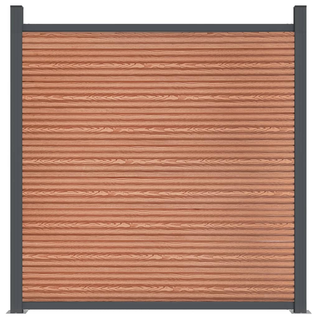 vidaXL Panou pentru gard, maro, 1391x186 cm, WPC vidaXL Panou pentru gard, maro, 1391x186 cm, WPC