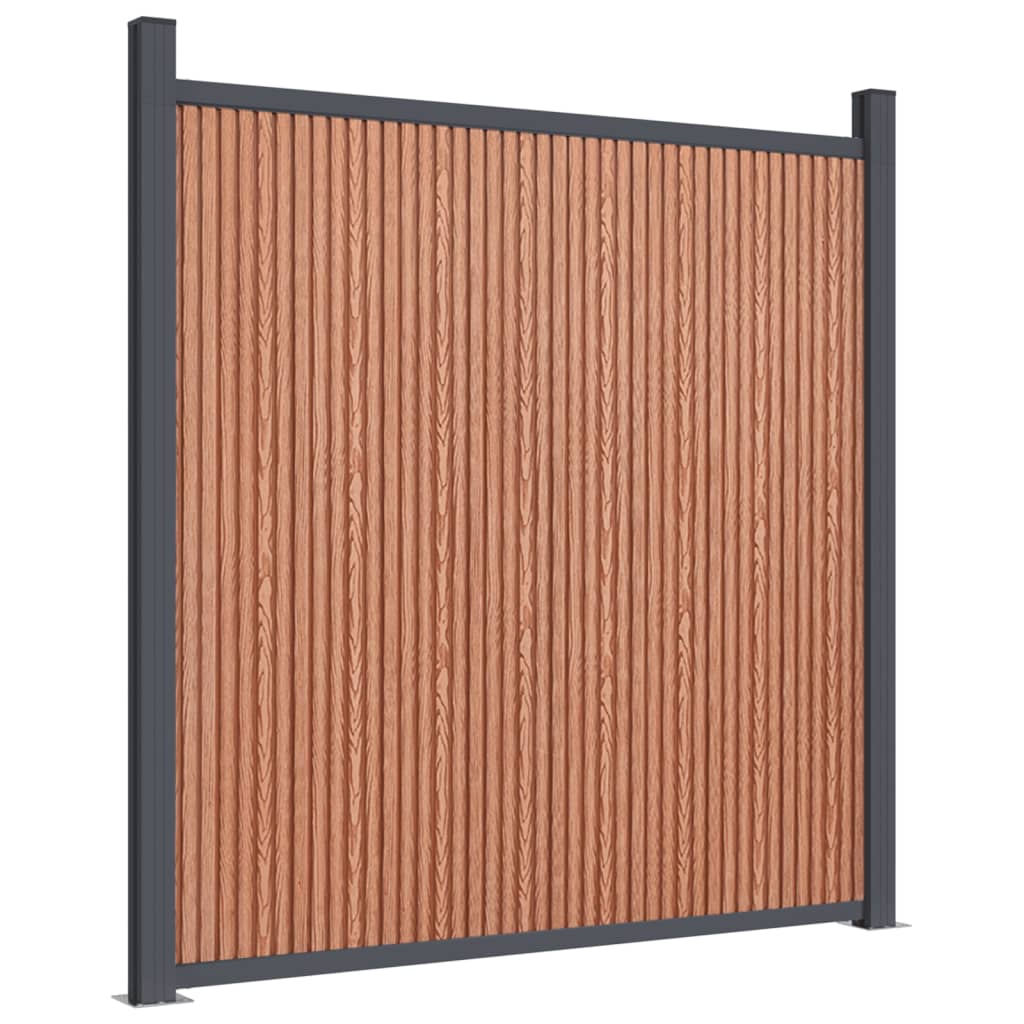 vidaXL Panou pentru gard, maro, 1391x186 cm, WPC vidaXL Panou pentru gard, maro, 1391x186 cm, WPC
