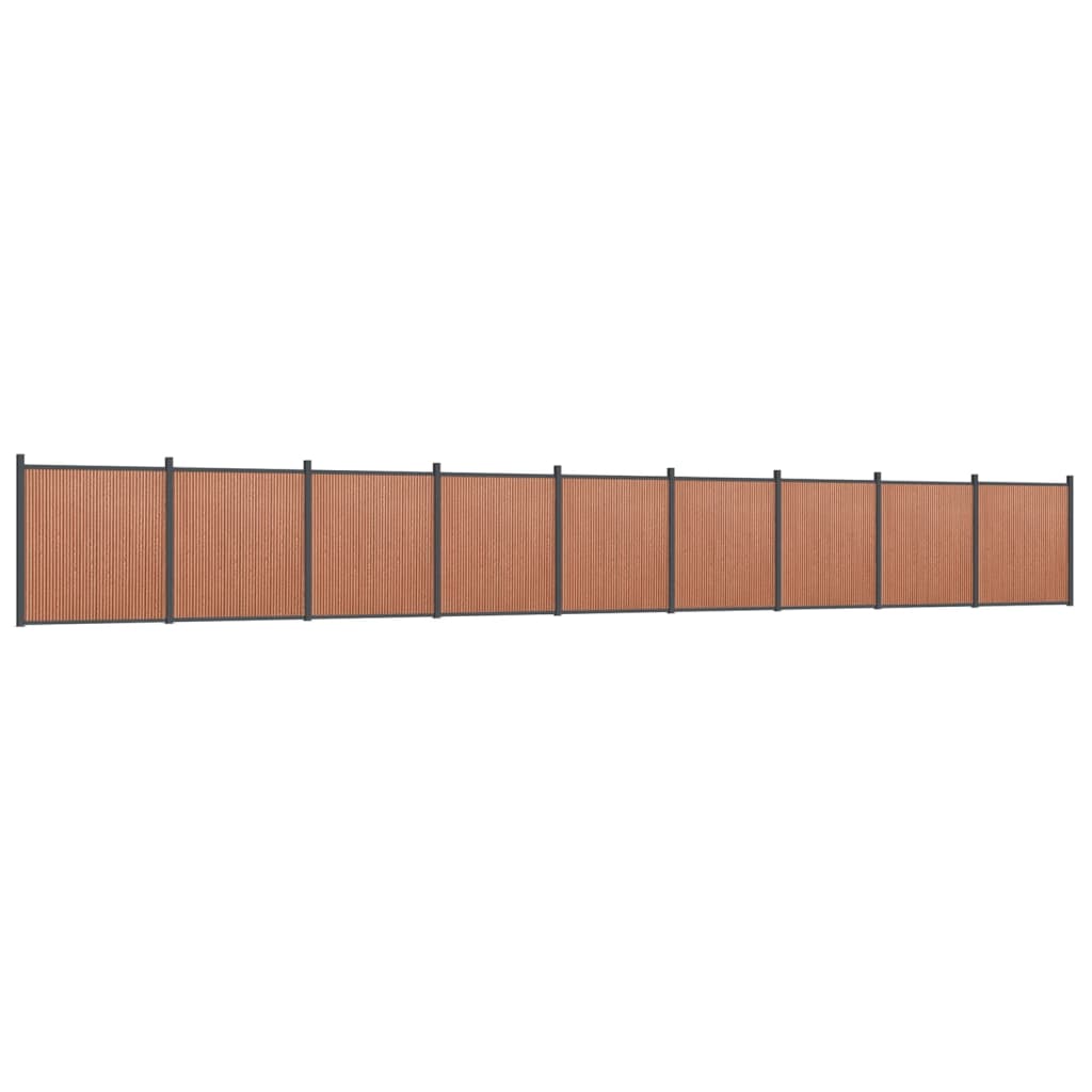 vidaXL Panou pentru gard, maro, 1564x186 cm, WPC vidaXL Panou pentru gard, maro, 1564x186 cm, WPC