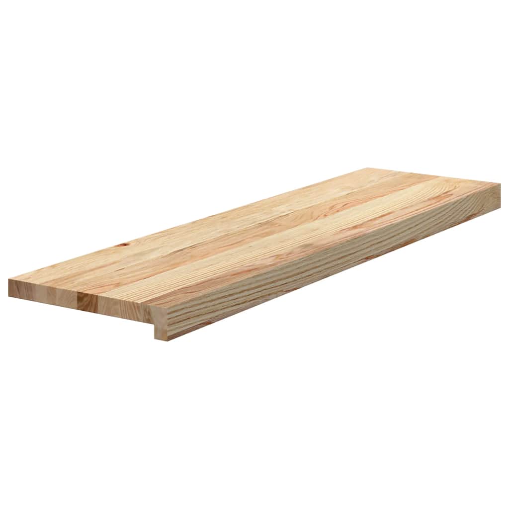 vidaXL Trepte scari 4 buc Stejar masiv netratat 90x25x2 cm