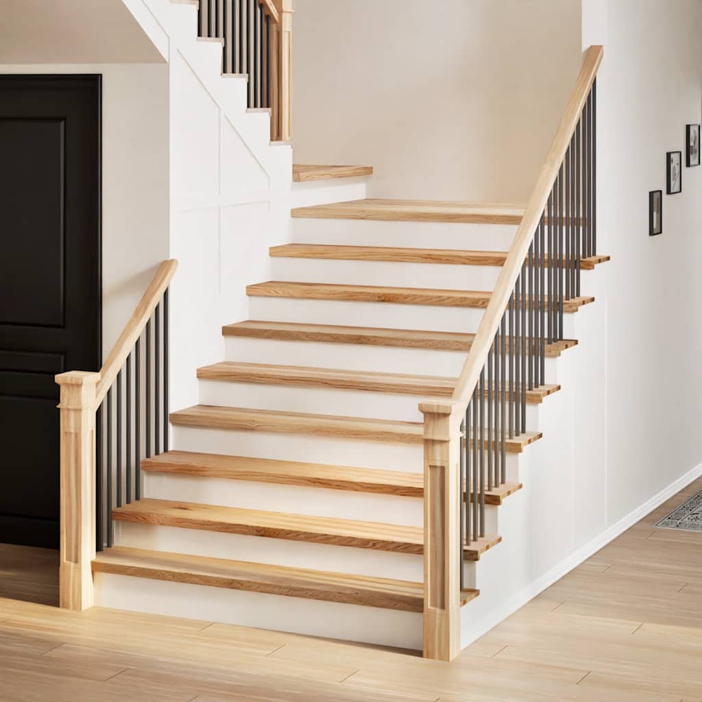 vidaXL Trepte scari 4 buc Stejar masiv netratat 110x25x2 cm vidaXL Trepte scari 4 buc Stejar masiv netratat 110x25x2 cm