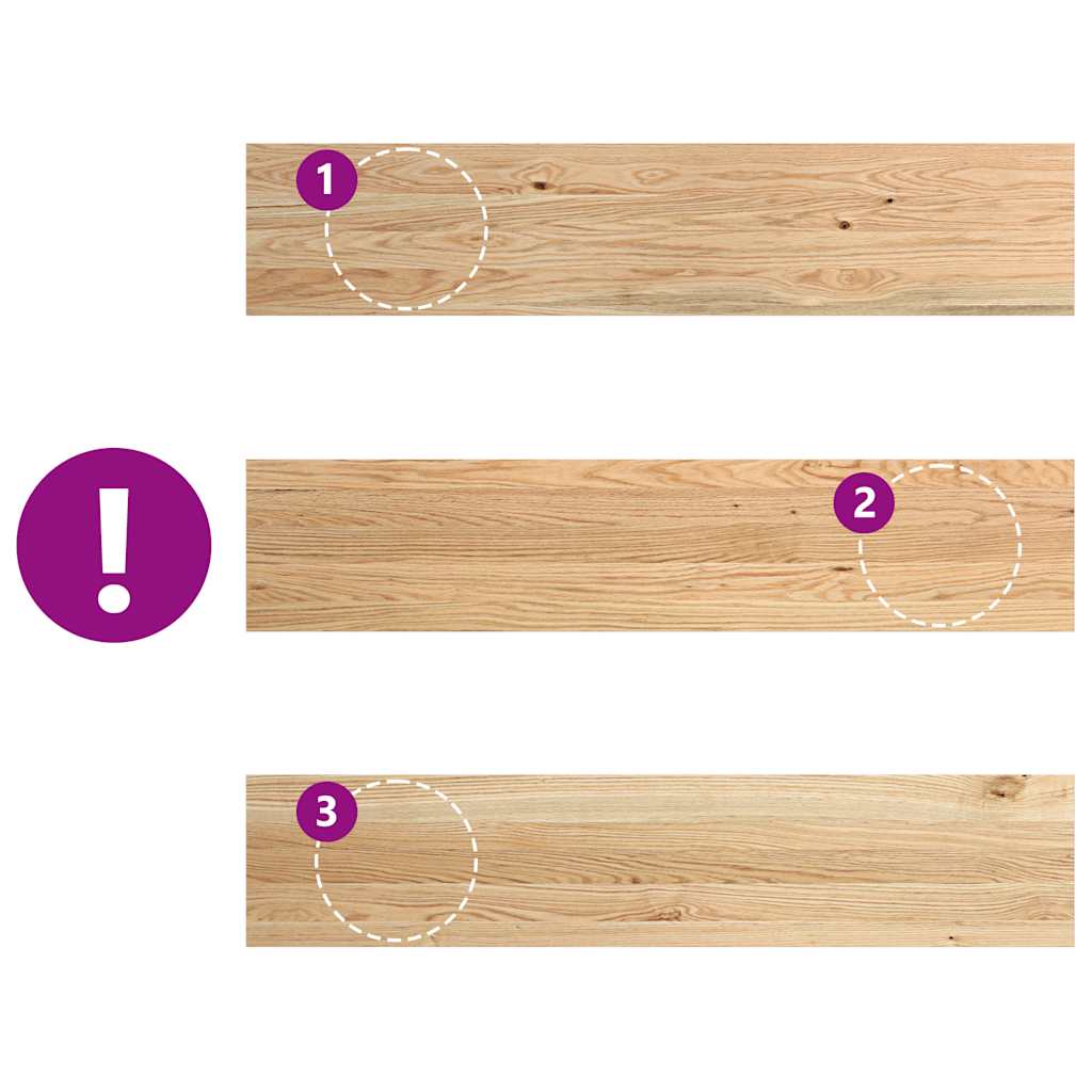 vidaXL Trepte scari 8 buc Stejar masiv netratat 120x25x2 cm