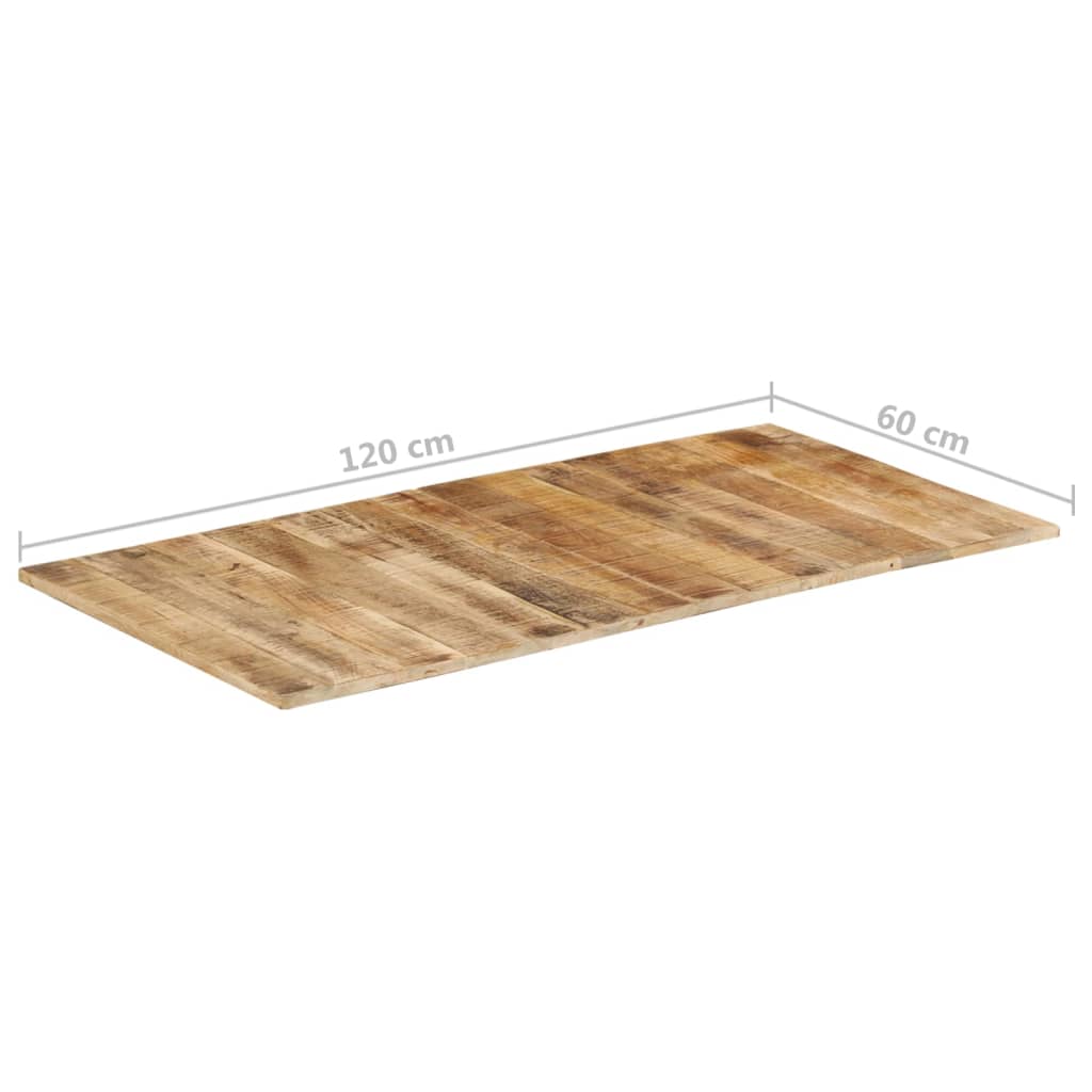 vidaXL Blat de masă, 120x60x(1,5-1,6) cm, lemn de mango nefinisat vidaXL Blat de masă, 120x60x(1,5-1,6) cm, lemn de mango nefinisat