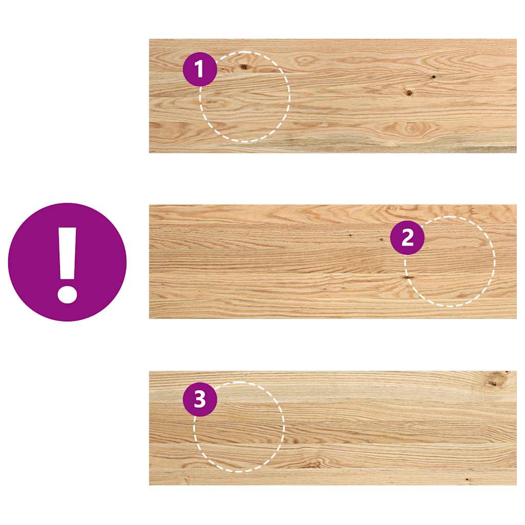 vidaXL Trepte scari 2 buc Stejar masiv netratat 80x25x2 cm vidaXL Trepte scari 2 buc Stejar masiv netratat 80x25x2 cm
