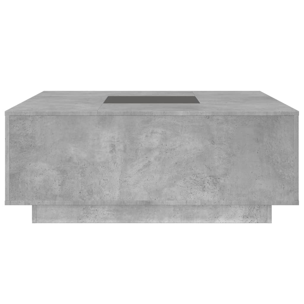 vidaXL Măsuță de cafea cu LED infinity, gri beton, 100x100x40 cm vidaXL Măsuță de cafea cu LED infinity, gri beton, 100x100x40 cm