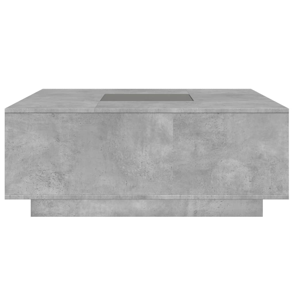 vidaXL Măsuță de cafea cu LED infinity, gri beton, 100x100x40 cm vidaXL Măsuță de cafea cu LED infinity, gri beton, 100x100x40 cm