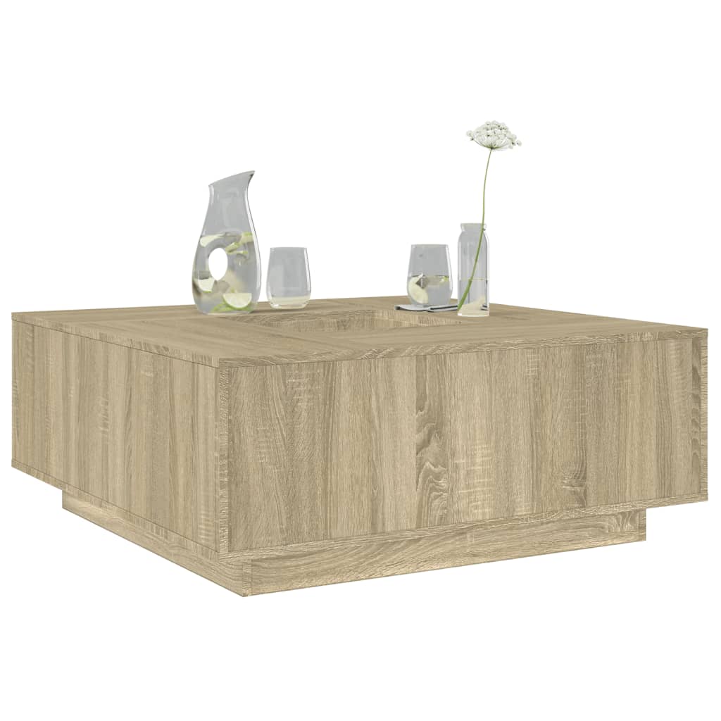 vidaXL Măsuță de cafea stejar sonoma 100x100x40 cm lemn prelucrat vidaXL Măsuță de cafea stejar sonoma 100x100x40 cm lemn prelucrat