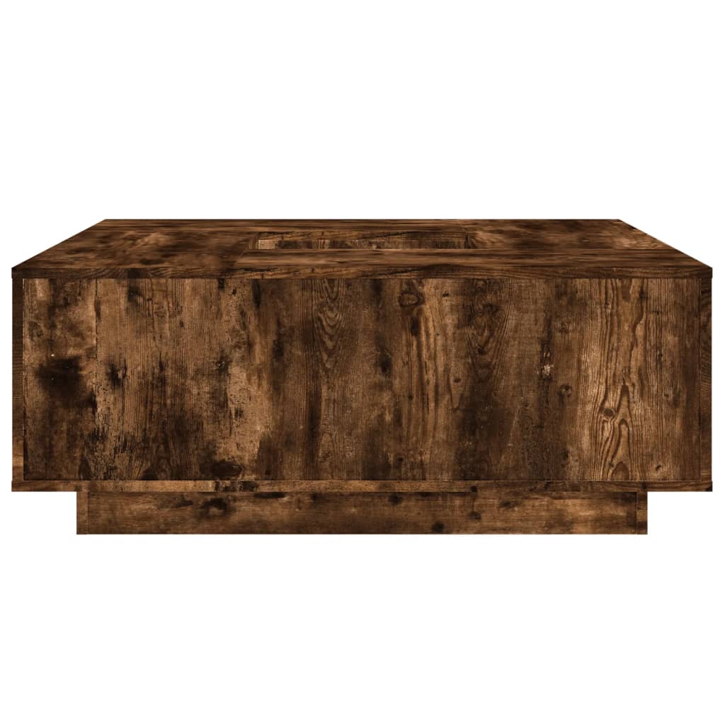 vidaXL Măsuță de cafea stejar fumuriu 100x100x40 cm din lemn prelucrat