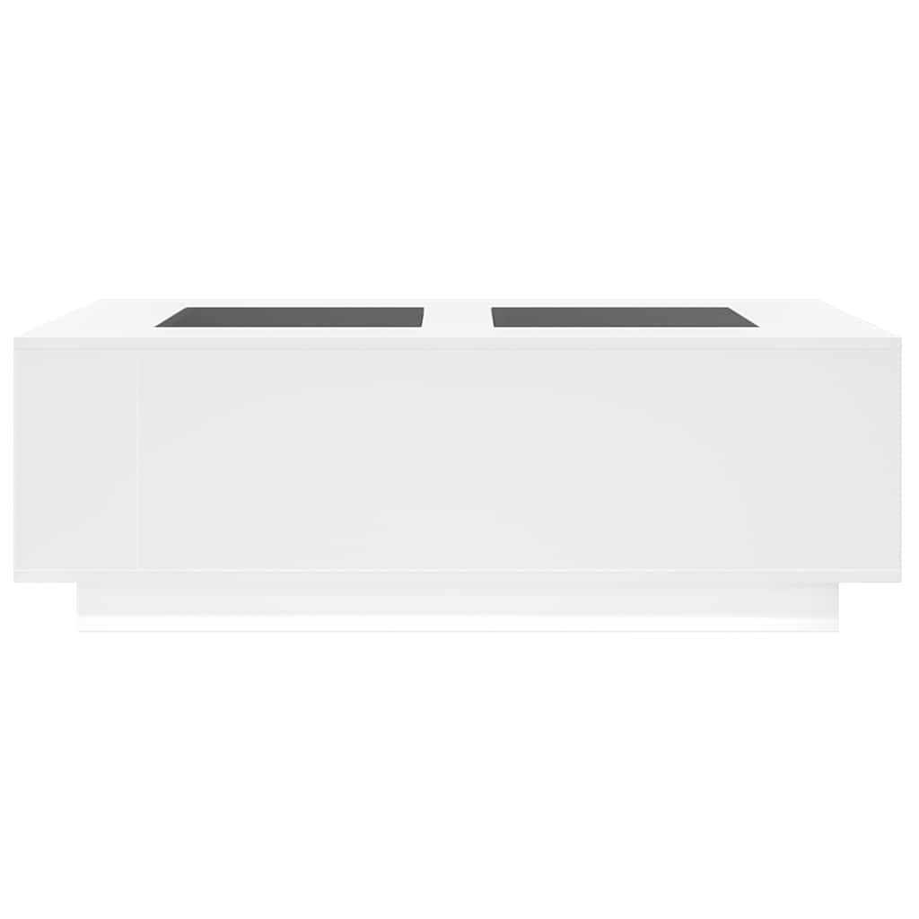 vidaXL Măsuță de cafea cu LED infinity, alb, 116x69x40 cm vidaXL Măsuță de cafea cu LED infinity, alb, 116x69x40 cm