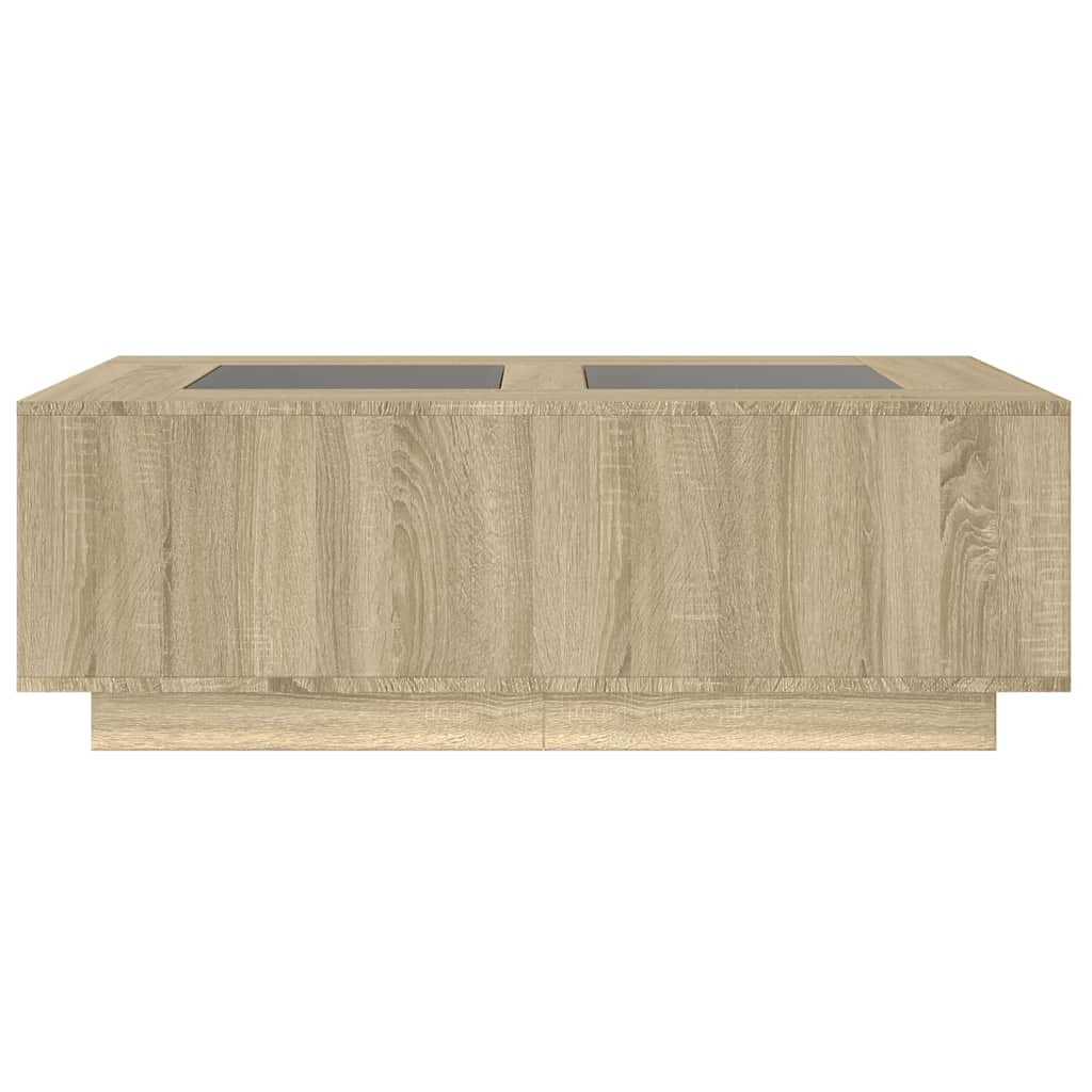 vidaXL Măsuță de cafea cu LED infinity, stejar sonoma, 116x69x40 cm vidaXL Măsuță de cafea cu LED infinity, stejar sonoma, 116x69x40 cm
